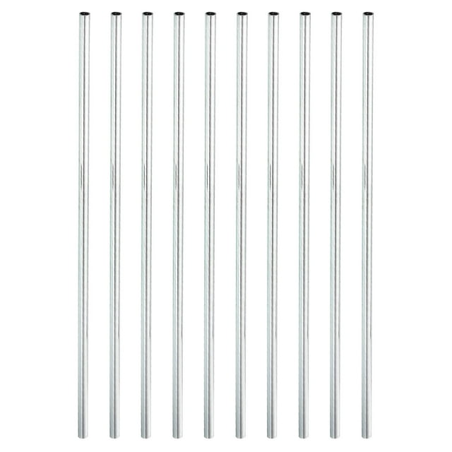 Unique Bargains Écrou d'Accouplement Rond M4x0,7 Mm 210mm Fileté Connecteur Tige Tige Tube Goujon 10 Pack