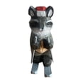thumbnail image 2 of Figura de animal tallada a mano, pequeña decoración de mesa, artesanía, adorno de escritorio en miniatura, pequeña escultura de esquí para oficina y Mapache, 2 of 8