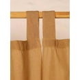 thumbnail image 7 of The Art Box Tab Top Linen Blackout Window Curtains for Living Room, Solid Gauze Linen Blended Drapes 52w x 36l inch, 2 Panels, Camel, 7 of 7