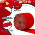 thumbnail image 4 of Cintas de terciopelo navideñas con alambre con borde dorado, cinta para envolver lazos de regalo de Navidad, cinta de fieltro impermeable para decoraciones de árboles de Navidad, corona vintage, manua, 4 of 4