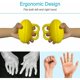 thumbnail image 5 of Ejercitador de bola de dedo, bola de agarre, fuerza para apretar, bolas de estrés de mano, ejercitador de refuerzo de agarre de dedo para mano, amarillo, 1 pieza, 5 of 5