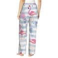 thumbnail image 3 of Daiia Flamingo and Pineapple Women's Sleep Pant with Pockets and Drawstring,Pajama Pants-Large, 3 of 9