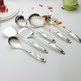 thumbnail image 3 of Shisuyan 1PC Stainless Steel Hollow Long Handle Kitchenware Non-Stick Heat Resistant Cooking Utensils (Ladle), 3 of 8