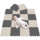 thumbnail image 1 of 20 alfombrillas grandes de espuma EVA suave para niños, con baldosas de rompecabezas entrelazadas, para jugar en el jardín y la educación temprana., 1 of 5