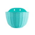 thumbnail image 2 of ZHMRFG Rattan Texture Wall Mounted Flower Pot 8.27In Home Decor Space Saving Drainage Ventilation Multi Color Decor for Home Office Wall Fence Balcony Indoor Outdoor Planting Floral Decors, 2 of 6