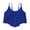 Blue, variant on WENWU Women's Bikini Tops Full Coverage Tankini Top Double Layer Swim Bras Flounce Bathing Suit Tops with Ruffled Swimming Bra for Women plus Size Bathing Suits Women with Underwire