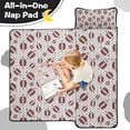 thumbnail image 4 of Brown Footballs with Stars Pattern Toddler Nap Mats for Kids Preschool,Sleeping Mat Bag or Kids,Toddler Sleeping Bag,Toddler Nap Mat or Daycare, 4 of 6