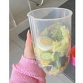 thumbnail image 4 of Taza de Ensalada, Limpieza Fácil Apariencia multifuncional única de 1000 ml de Capacidad Portátil de desayuno vegetal para deicina para oficina, 4 of 7