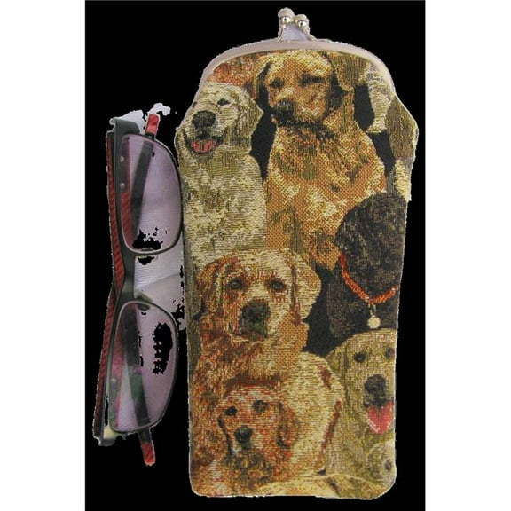 Sinobrite GP01-Dog Tapestry Eyeglass Bag with Clasp - Dog