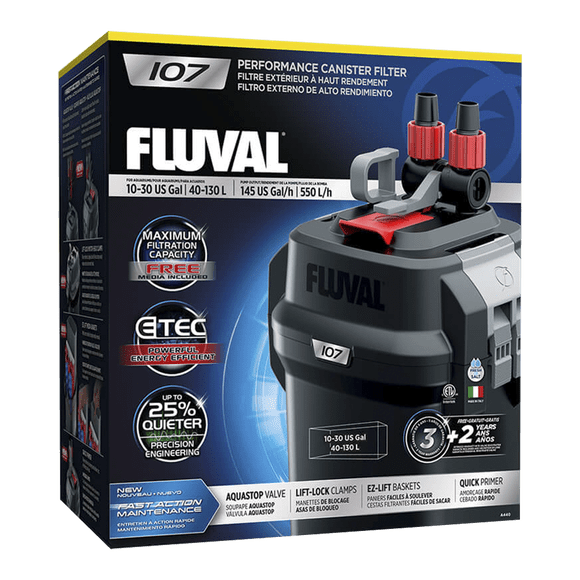 Filtro Fluval 107 Hagen Filtro Fluval 107 Filtración en múltiples etapas