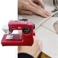 thumbnail image 2 of Portable Sewing Machine Plastics Pink/Blue/Red Home Sewing Accessories Household Crafting Mini Electric Sewing Machine A, 2 of 5