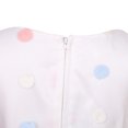 thumbnail image 4 of Little Girls Pink Polka Dot Pleated Waist Dress 7, 4 of 6