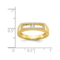 thumbnail image 4 of 14k Yellow Gold Polished Diamond Ring, 4 of 5