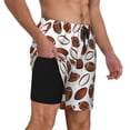 thumbnail image 2 of Kdxio Football Print Men's Swim Trunks with Compression Liner 7 Inch Inseam Quick Dry Swim Shorts, 2 of 7