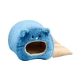 thumbnail image 2 of KOYPTL Cute Bear Shaped Stuffed Hamste Cave Bed,Warm Soft Enclosed Hideout Nest with Cushion,Cozy Anti-Calming Sleeping House for Small Pets Hamste Indoor Rest, 2 of 6