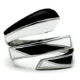 thumbnail image 3 of Luxe Jewelry Designs Women's Stainless Steel Ring - Size 7 (Pack of 2), 3 of 4