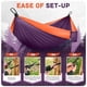 thumbnail image 4 of Hamaca de camping PUPTILY, ligera y portátil, doble, naranja, 4 of 7