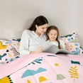 thumbnail image 5 of jejeloiu Dinosaur Full Size Comforter Sets,Cute Cartoon Animal Bedding Sets For Boys Reversible 3 Pieces, 5 of 8