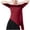 Red, variant on Qulqfy Women's Tops Chiffon Half Sleeve Spring Shirts Crew Neck Flowy Tassel Dance Fall Tops Womens Blouses L