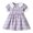 Purple Girls Clothes, variant on The Big Save of The Day kttectoa Button-Up Cute Dresses Formal Vestido Sundress Dresses Doll-Collar Plaid Graphic Short Sleeve Dress for Girls Loose Flowy Dresses for Shopping 1-8Y
