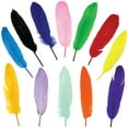 thumbnail image 4 of 120pcs Colorful Goose Feathers for DIY Crafts, Jewelry Making, Wedding, Home or Party Decorations, 12 Colors (6-8 Inches), 4 of 7