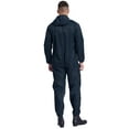 thumbnail image 5 of inhzoy Men's Hooded Overalls One Piece Mechanics Workwear Zipper Jumpsuits Long Sleeve Suits Navy Blue XL, 5 of 8