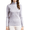 Gray, variant on Turtleneck Mulberry Silk Thermal Shirts for Women Long Sleeve Tops Lightweight Base Layer Shirt