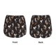 thumbnail image 3 of Balery Jumping Skull Pantalones cortos deportivos para mujer con forro y dos bolsillos, elásticos, para entrenamiento, gimnasio, yoga-X-Large, 3 of 7