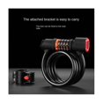 thumbnail image 3 of Bike Cable Lock With 5-digit Code Password Coiled Anti-theft Security With Taillight Bicycle Lock(s, 3 of 5