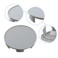 thumbnail image 2 of 70mm 6 Clips Rueda Llanta Cubo Centrales Tapas Gris – 4uds, 2 of 5