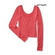 thumbnail image 2 of Aeropostale - Camiseta básica ajustada para mujer, naranja, pequeña, 2 of 2