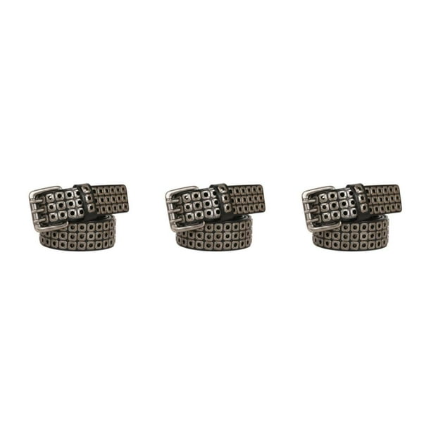 Sonducket Cinturones con estilo Cinturón ajustable hueco Hombres Punk Correa Jeans Cintura Banda Type1 NO1