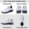 thumbnail image 6 of REABO Men's Air Cushion Running Shoes Slip-on Breathable Knit Tennis Walking Sneakers Lightweight Athletic Sports Shoes for Daily Wear & Gym, 6 of 8