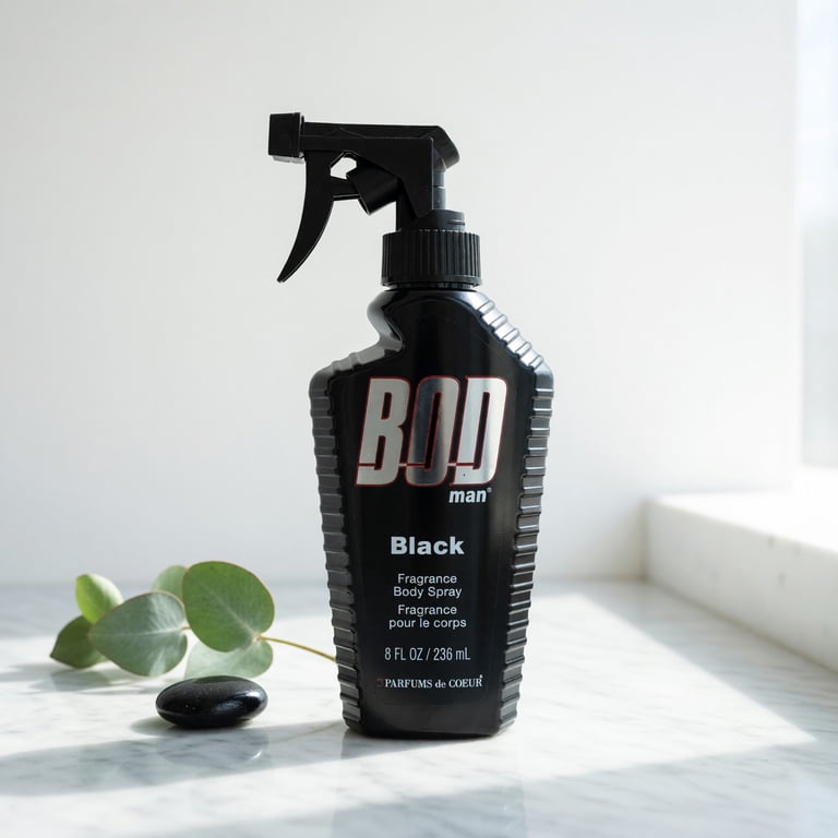 BOD Man Black Fragrance Body Spray, 8 fl oz photo 3