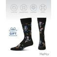 thumbnail image 6 of MeMoi Men's "Howdy Skeletons" Halloween Holiday Novelty Crew Sock - Mens - Male, 10-13, Black, 6 of 7