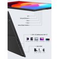 thumbnail image 2 of UPERFECT Moniteur Portable 15,6 Pouces, Moniteur d'Ordinateur Portable Ultra Mince 125 % sRGB avec Étui de Protection, Support / Haut-Parleur à Réglage Intégré, 2 of 9