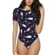 thumbnail image 1 of Balery Love Wine Body de cuello redondo de manga corta para mujer Tops de manga corta Tops básicos-X-Large, 1 of 7
