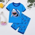 thumbnail image 2 of Boy Clothes Toddler Boys Summer Outfit Sets Children's Truck Printed Short Sleeved Running Suit 6 12 18 24Months 2T 3T Tees and Shorts Kids Pants Set 2-Piece Cartoon Pattern Boys Girls Outfits, 2 of 6