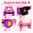 thumbnail image 3 of JoyStone Ride On Push Car for Toddlers, Push Walker Ride On Car with Music, Sounds, Interactive Steering Wheel, Indoor Outdoor Ride On Toy for Boys Girls, Pink, 3 of 9