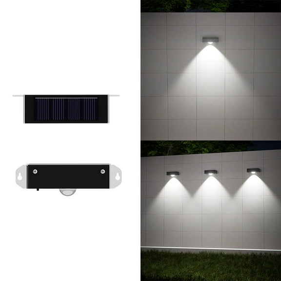 HHGBAD Solar Outdoor Lights for Yard - Waterproof Garden Lamp, Wall Decoration, Balcony & Patio Illumination, Energy-Saving LED, Durable Design