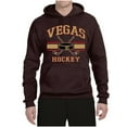 thumbnail image 2 of Wild Bobby City of Vegas Hockey Fantasy Fan Sports Unisex Hoodie Sweatshirt, Brown, Small, 2 of 5