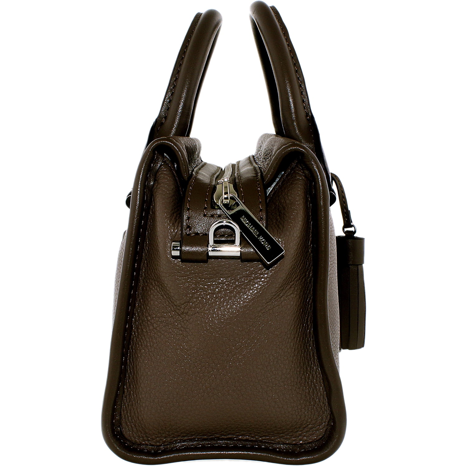 Michael Kors Women s Small Geneva Leather Satchel Leather Top Handle Bag Cinder Walmart