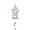 White, variant on Christmas Wooden House Cutout Ornaments Xmas Tree Tag Hanging Decoration DIY Pendant with Ropes for Christmas