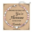 thumbnail image 2 of NICKSUN Beaded Bracelets for Women, Inspirational Heart Bracelets for Women, Natural Gemstone Amazonite Love Bracelets, Unique Gifts for Mom, Daughter, Wife, Sister, Friend Birthday, 2 of 13