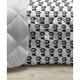thumbnail image 3 of Xo Down Alternative Comforter, Hugs and Kisses Pattern Love You Affection Expression Sign Print, Microfiber Quilt for All Season, 5 Sizes, Black and White, by Ambesonne, 3 of 3
