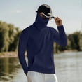 thumbnail image 4 of HAJWOH Sun Protection Shirts for Men with Mask UPF 50+ Fishing Blouses Long Sleeve UV Rash Guard Hiking Lightweight Hoodies, 4 of 6