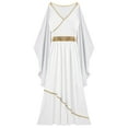 thumbnail image 5 of XUNZOO Women's Greek Beauty Roman Queen Toga Dress Ancient Grecian Empress Maxi Gown White L, 5 of 6
