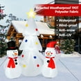 thumbnail image 5 of Patiojoy 6Ft Christmas Inflatable Tree with Snowman Outdoor Inflatable Xmas White Tree Decorations with Built-in Bright Lights, 5 of 10