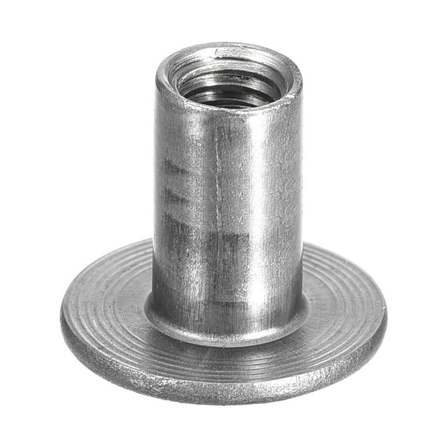 Unique Bargains M6 T-nuts, 12 Pack Carbon Steel Tee Nuts, Round Base Weld Nuts 17mm Height