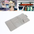 thumbnail image 2 of Bolsa organizadora para parasol de coche con cremallera para teléfono con gafas (gris) Tmvgtek Accesorios para autos y motos, 2 of 9